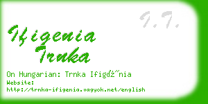 ifigenia trnka business card
